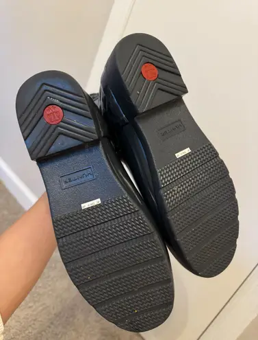 Hunter  Chelsea Blue quilted short boots size 9