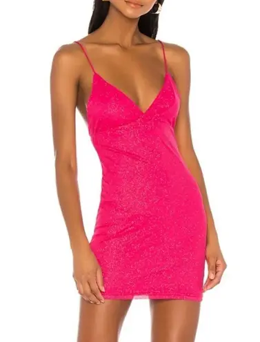 superdown Revolve  Sydney Sparkle Mini Dress in Pink sz small