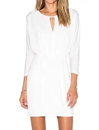 Bobi BLACK Luxe Liquid Jersey Gathered Mini Dress Black Medium