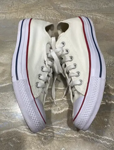 Converse All Star Low Tops Lace Up White Shoes Women’s 8