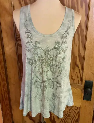 Miss Me Lace n beaded tank top