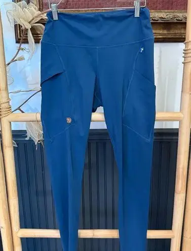 Fjällräven Women’s Abisko Hiking Outdoor Tights ~ Size Large 💛🍄 Blue