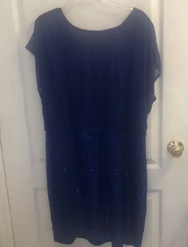 Enfocus Studio Enfocus Women Blue Sequin Party Dress