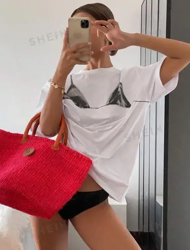 SheIn bikini top tee