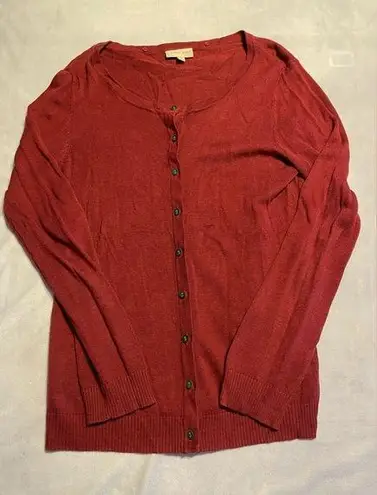 Modcloth  women’s size Medium red lightweight cardigan