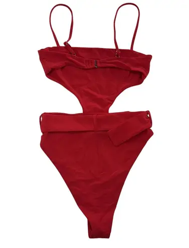 Camila Coelho Swimsuit Womens XS Red Paulista One Piece Cutout Monokini Swimwear