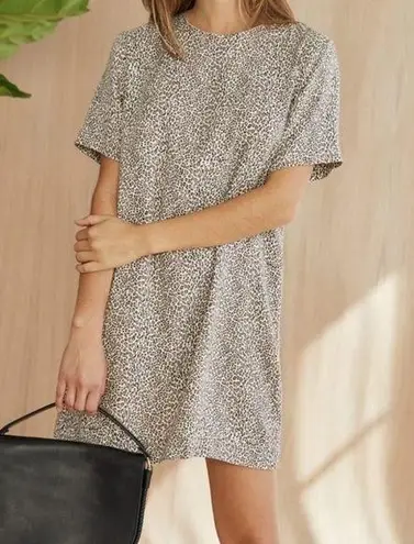 Jenni Kayne Leopard Tshirt Short Sleeve Dress in XL