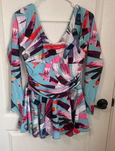Women's Multicolor Abstract Print One