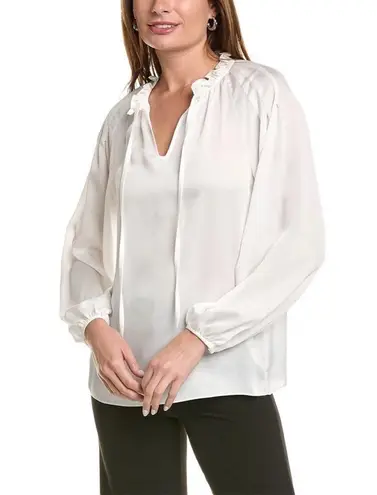 NWOT LAFAYETTE 148 NEW YORK BLOUSE $548 MSRP White Size M