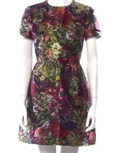 Valentino Garavani Valentino Silk Floral Print A-Line Mini Dress, M/US8