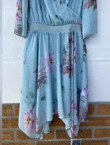 Ted Baker London Dannyel hankerchief mint fairycore dress Sz 3/12 Green