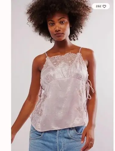 Free people intimately shimmer on cami NWOT Pink Size M