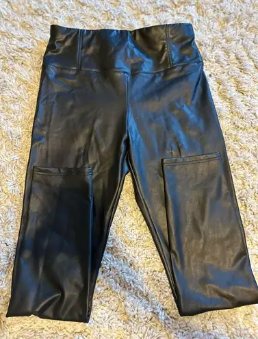 3 x 1 Coco Vegan Leather Legging Black Size Large