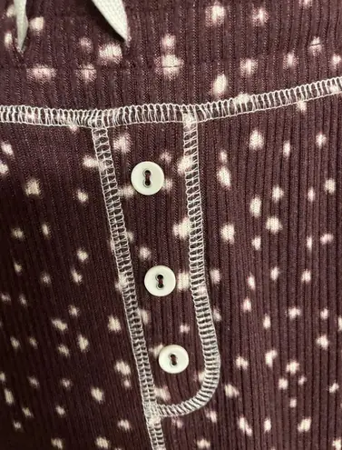 P.J. Salvage Women’s Port Lounge Pajama Jogger Pants Bottoms Port Burgundy Large New With Tags