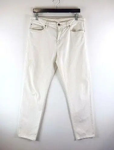Isabel Marant Etoile Jeans White Denim Straight High Rise Light Wash 42 US 10