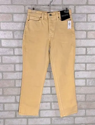 Banana Republic  NWT High Rise Straight Ankle Jeans in Pale Yellow Size 26P