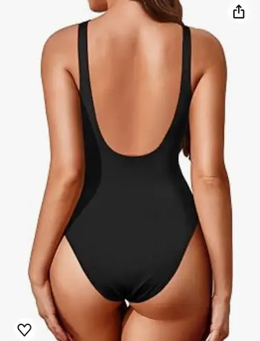 Tempt Me Women High Cut One Piece Swimsuit Low Back Scoop Neck Retro