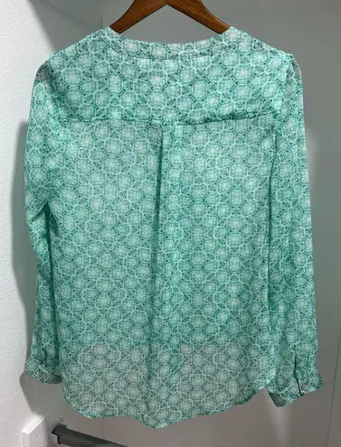 Chico's  Green bottom front tie blouse. 1