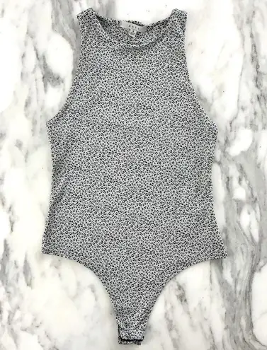 Gaze DTLA Cheetah Print Bodysuit Gray Size M