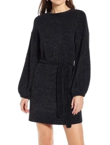 Something Navy Women’s Sweater Dress Mini Balloon Sleeves Size XS