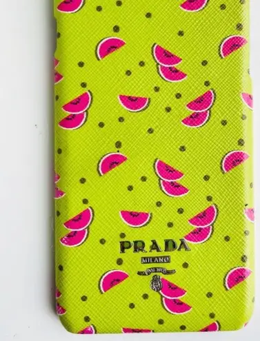 Prada Authentic  Lime Green & Pink Watermelon Phone Case