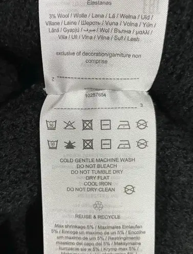 VERO MODA New Ruffle Cuff Sweater Long Sleeve V-Neck Pullover Black