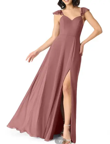 Azazie New Everett Cabernet Dress