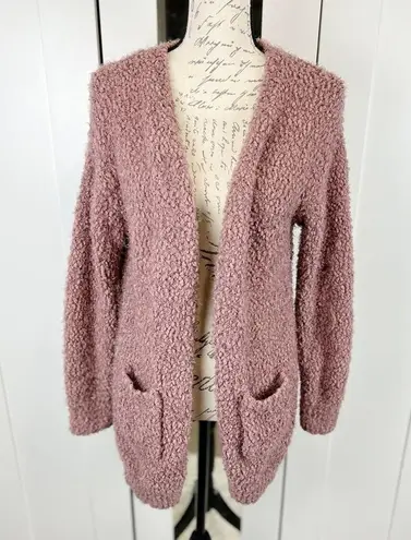 Love Tree  Popcorn Eyelash Knit Cardigan Size Medium