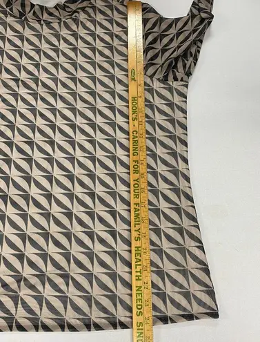 Gallery Womens Long Sleeve Crew Neck top Size XL Mesh See Through