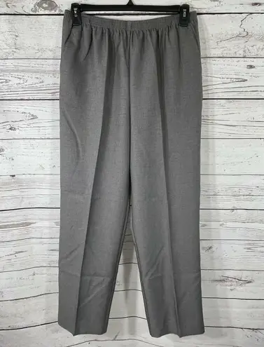 Alfred Dunner SZ 16 Prop Short Pants Elastic Comfort Waist Pockets Gray New