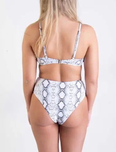 Boutique High Waist Snake Bikini Bottoms