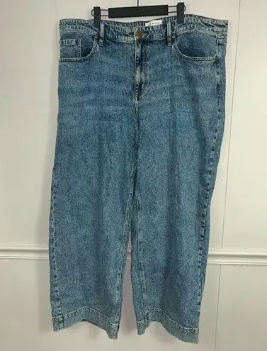 Lane Bryant  Mid-Rise Wide Leg Flex Magic Waistband Signature Fit Denim Size 20