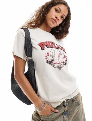 ASOS  Oversized Philly Graphic Baseball Tee - Image 1