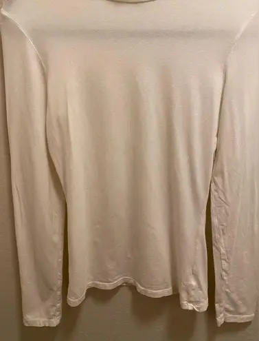 James Perse Off-White Turtleneck Long Sleeve Tee Size 3 (L) Made in U.S.A.