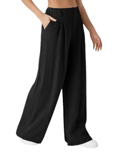 Halara Size M (Regular) High Waisted Plicated Side Pocket Wide Leg Palazzo Pants