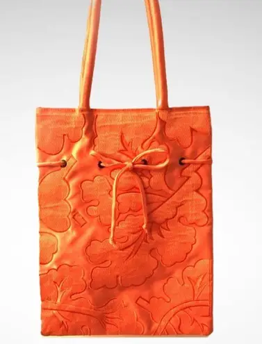 Silk shoulder bag Orange