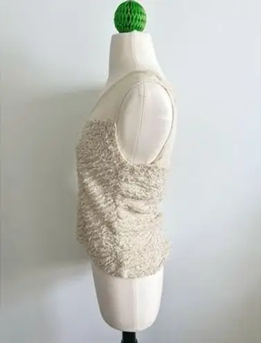 Robert Rodriguez top size 6 cream ruffle sweetheart