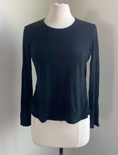 Eileen Fisher  100% Silk Long Sleeve Shirt Womens Sz Medium Classic Basic