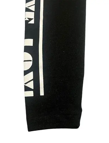 OPPA! Leggings Women's Size S Pocket Black White Love Graphic Ankle Knit NEW