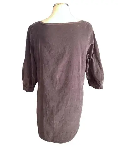 Lolly Wolly Doodle Women’s Gray 3/4 Sleeve Shift Tunic Mini Dress Size Large