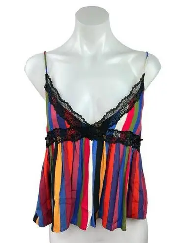 Zara TRF Multicolor Stripe Lace Trim V