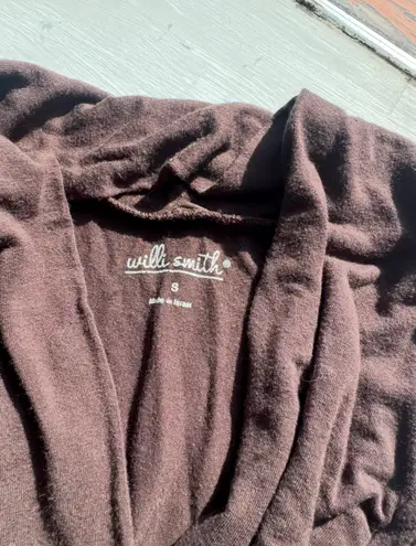 Willi Smith Brown Sleeveless Draped Wrap Front Top S Y2K Made in Israel