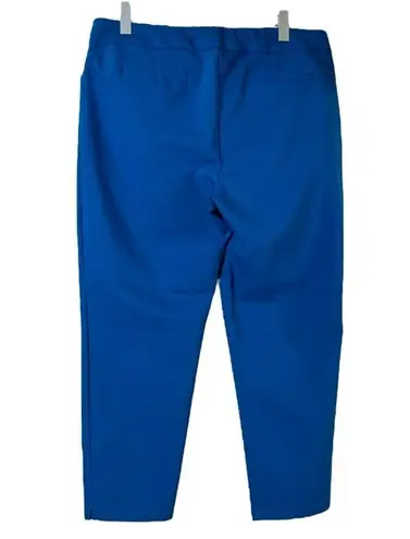 Dana Buchman Ankle Pant Mid Rise Stretch Peacock Blue Women’s Plus Size 16