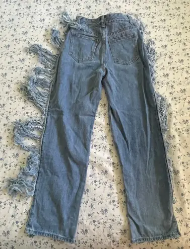 SheIn Denim Fringe Jeans