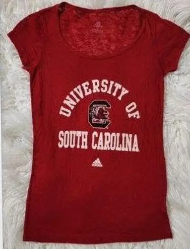 Adidas University of South Carolina red heathered tee-shirt, Women's -SMALL-