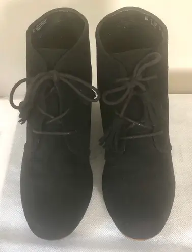 Dr.Scholl’s Dakota Black Faux Suede Ankle Booties