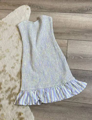 Lovers + Friends Piper Smocked Mini Bodycon Dress