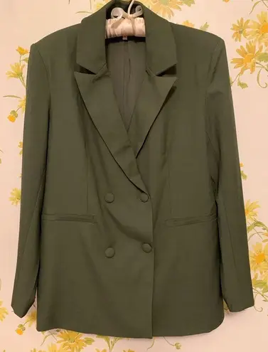 NWT High waist tailored suit pants green size M Size M