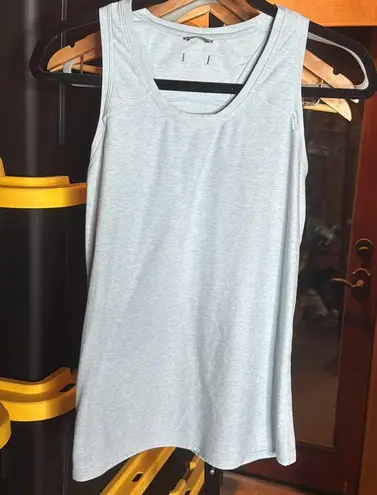 Oiselle LUX LAYERING RACERBACK TANK Low Tide Blue Size 4