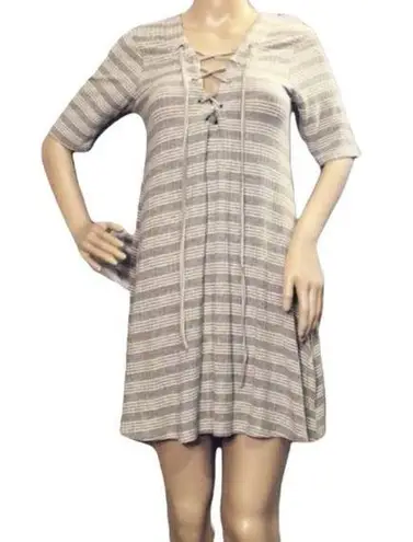 The Hanger Tunic Length Tee Shirt Lace Up …